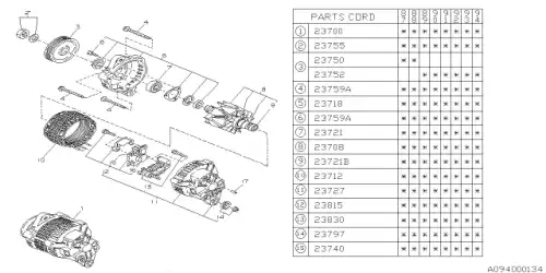 Реле регулятор 495756404 SUBARU