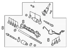 Рулевая рейка MAZDA BBN632110A