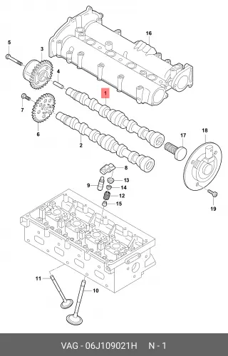 Распредвал VAG 06J109021H