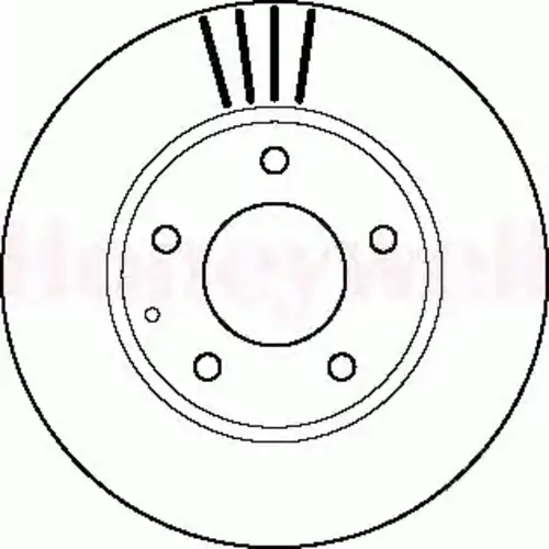 Тормозной диск BENDIX 562112B