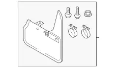 Комплект брызговиков 8V5075106A VAG