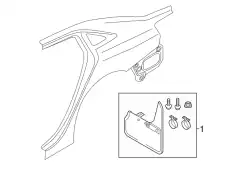 Комплект брызговиков 8V5075106A VAG