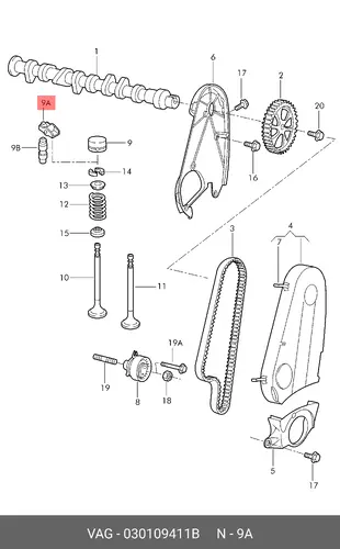 рокер SEAT 030 109 411 B VAG