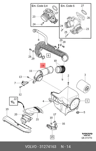 кольцо уплотнительное!\ Volvo C70 31274163