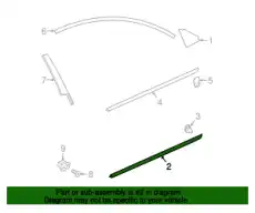 TRIM MOULDING 31672263 VOLVO