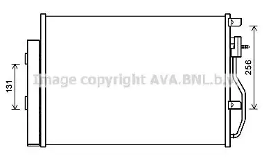Радиатор кондиционера (конденсатор) AVA CTA5048D