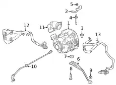 NUT - HEX. LR087242 LAND ROVER