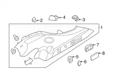 Фиксатор (клипса) LR082272 LAND ROVER