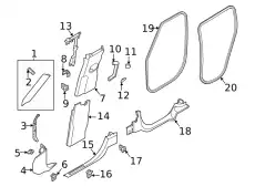 CLIP - TRIM LR090727 LAND ROVER