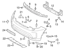 BRACKET - BUMPER MOUNTING LR083113 LAND ROVER