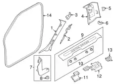 PLATE - DOOR SCUFF LR033298 LAND ROVER