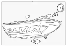 Фара JAGUAR T4N17218