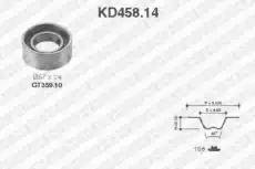 Комплект ремня ГРМ KD458.14 SNR