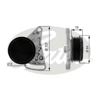 НАТЯЖЕНИЕ,РОЛИКИ T38068 GATES