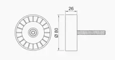 ролик обводной AR 651349 AUTEX