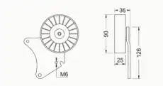 ролик обводной Peug 651375 AUTEX