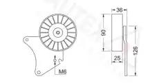 ролик обводной Peug 651375 AUTEX