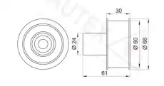 ролик обводной ГРМ Niss 651382 AUTEX