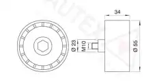 ролик обводной ГРМ Hyun 651396 AUTEX