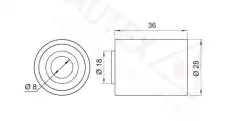 ролик обводной ГРМ Kia 651397 AUTEX