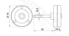 ролик обводной Volv 651999 AUTEX