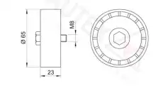 ролик обводной Fiat 652009 AUTEX
