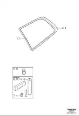 GLASS 31442513 VOLVO