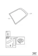 GLASS 31442513 VOLVO