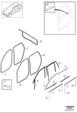 SEALING MOULDING 31457674 VOLVO