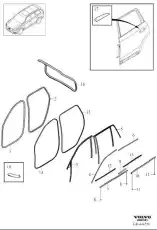 SEALING MOULDING 31457674 VOLVO