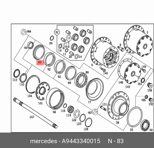 кольцо ABS!\ MB Axor/Actros 944 334 00 15