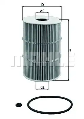 Фильтр масляный KNECHT OX378D