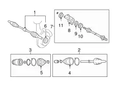 Вал приводной, передний левый GD422560XC MAZDA