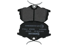 Тормозные колодки дисковые STELLOX 616 012B-SX