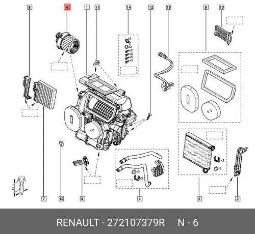 ДЕТАЛЬ 272107379R RENAULT