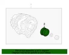 шкив генератора Pors 997 603 154 00 PORSCHE