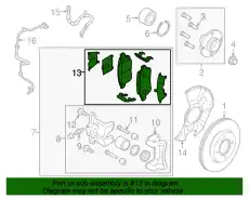 Тормозные колодки дисковые MAZDA D0YN3328ZB