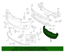 Решетка бампера MAZDA DR61501T1B