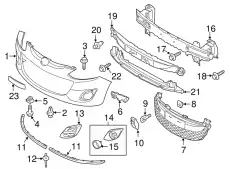 Решетка бампера MAZDA DR61501T1B