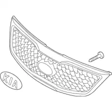 Решетка радиатора MOBIS 863503W500