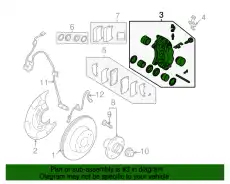 Disk brake kit f rh 26292FE022 SUBARU