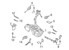 Mount Plate ! \08>15 MB GLK 250 2.1L L4 204 475 01 85
