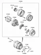 Шкив генератора 37321-3E001 HYUNDAI