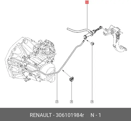 Цилиндр сцепления RENAULT 306101984R