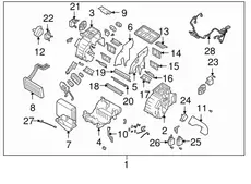 ACT MOTOR(A)-ELEC MODE D. Equus 972723B000 HYUNDAI