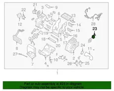 ACT MOTOR(A)-ELEC MODE D. Equus 972723B000 HYUNDAI