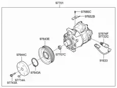 Pulley Assy(BH) 976433M000 HYUNDAI