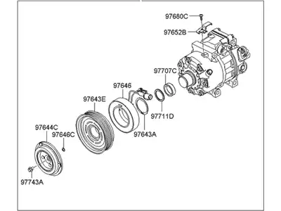 COMP ASSY(F/L LAMDA Single) 977011U200 HYUNDAI