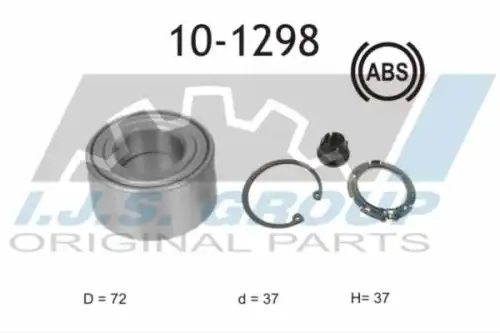 к-кт подшипника ступ. передней! ABS!\ Renault Logan/Sandero, Lada Largus 1.4/1.6/1.5dCi 04>