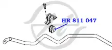  HR 811 046 - Hanse Втулка переднего стабилизатора